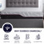 Matelas en latex très grand 11 po - mousse régulatrice de température et housse confortable pour le contrôle de la literie