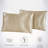 2 Pack Luxury Satin Silk Pillowcase Silk Cover Standard Queen King Pillow Cover, 20”×30” Black-102746097