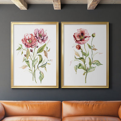 Toile encadrée de qualité supérieure Wild Roses - prête à être accrochée