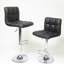 Ensemble de 2 tabourets de bar réglables et réglables en similicuir pivotant pour plus de confort et de style-1271588144