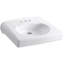 Brenham Ceramic 22" Wall Mount Bathroom Sink-998148630-1017996042