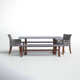 Fleur 74'' Rectangular 8 - Person Outdoor Dining Set with Cushions