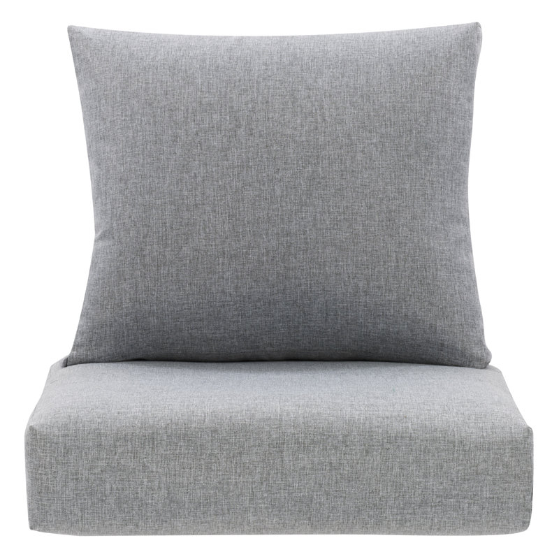Coussins de chaise longue d'extérieur, gris