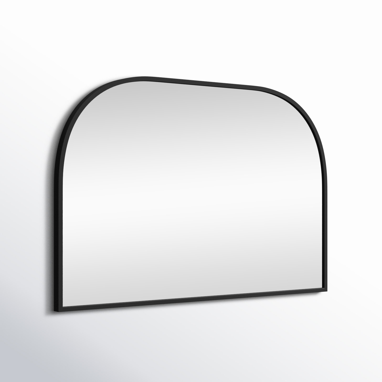Sabine Metal Wide Arch Wall Mirror, Black, 24" x 36"