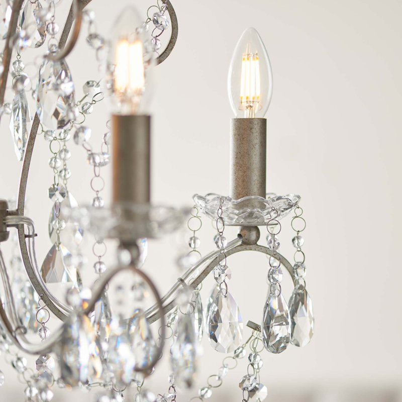 Hollandale 5 -Light Crystal LED Chandelier