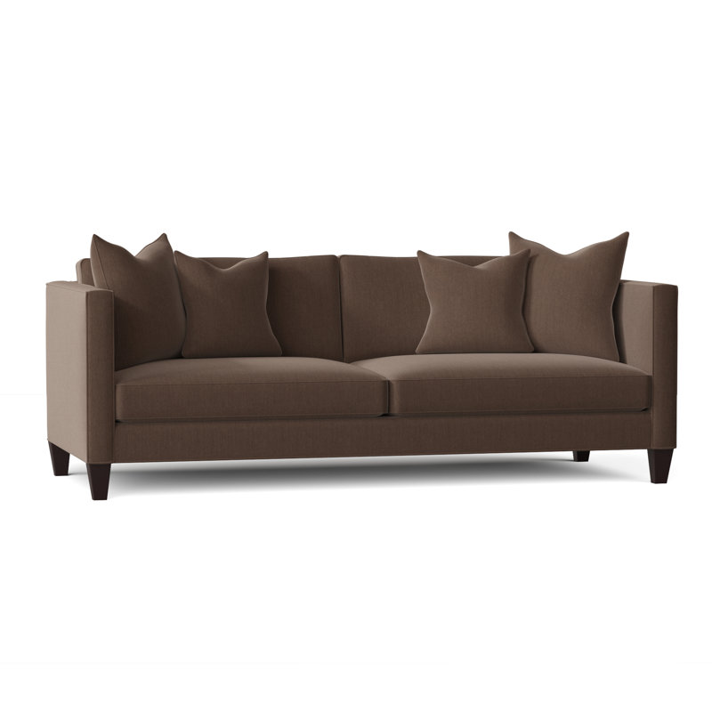 Pudalov Upholstered 91'' Sofa, Peyton Chocolate, Peyton Chocolate