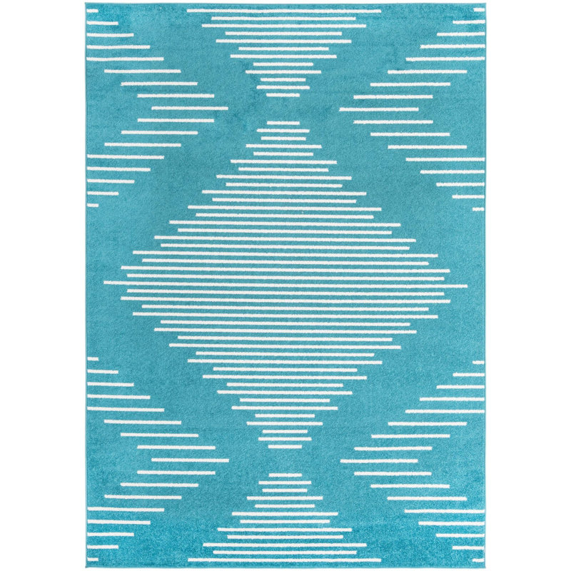 Geometric Indoor Rug, Rectangle 7' x 10'