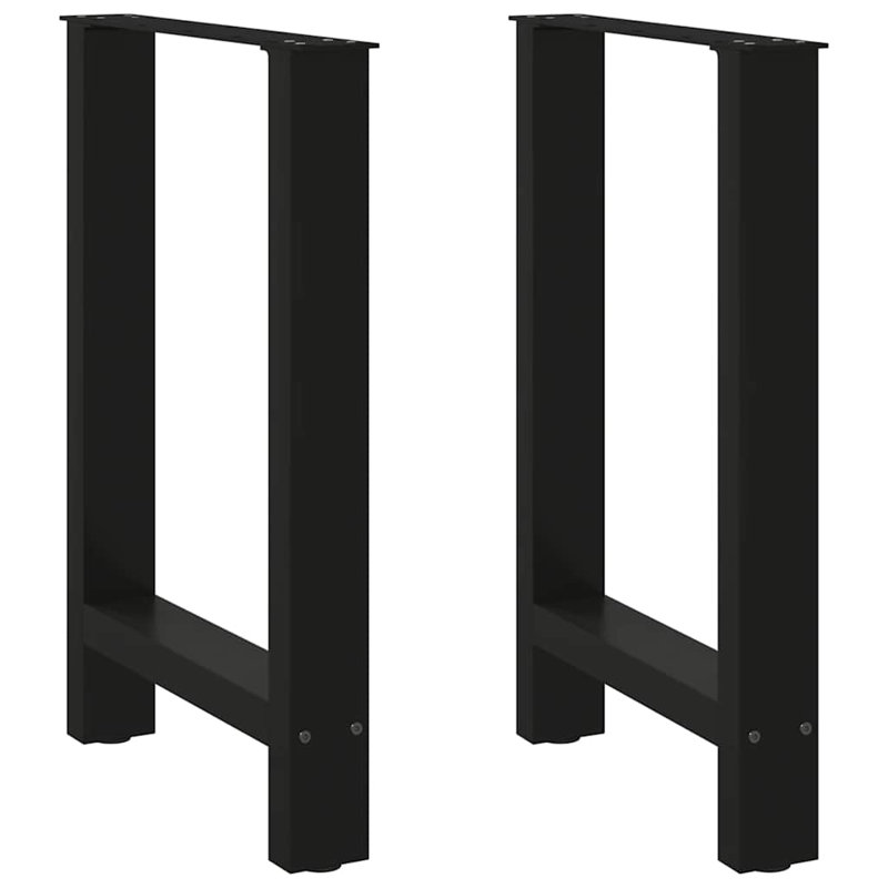 Seaira Coffee Table Legs Steel, Black, 73cm H x 60cm W x 60cm D