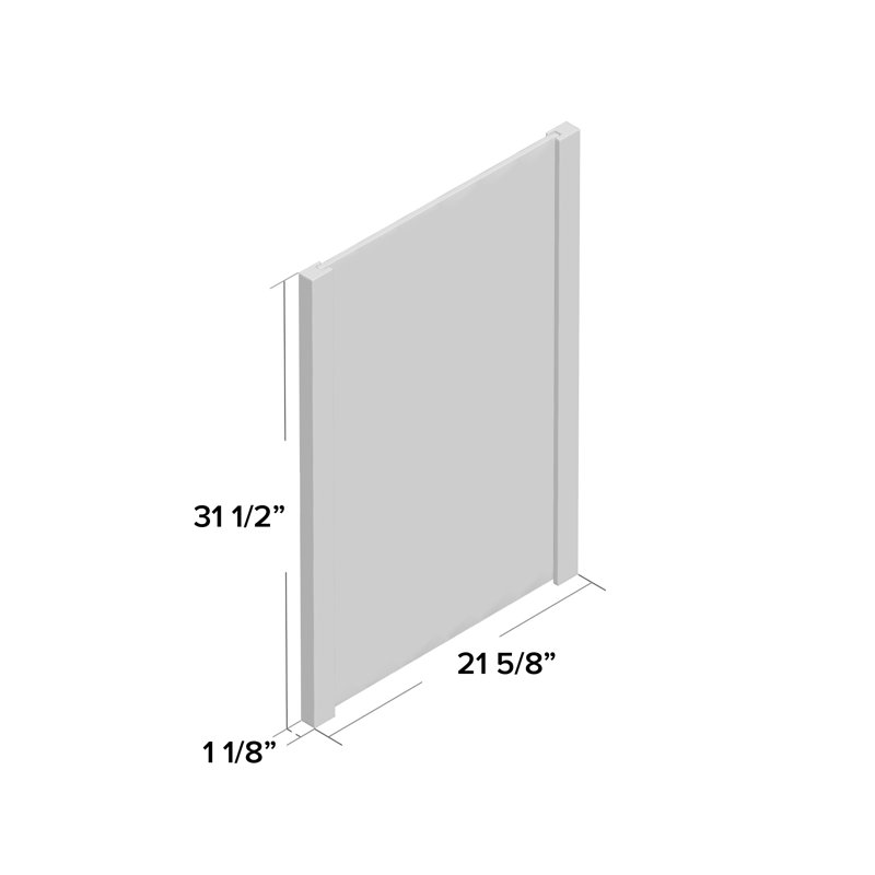 Miroir décoratif moderne et contemporain Kaleb, H 31,5 po x l 21,63 po, Wengé