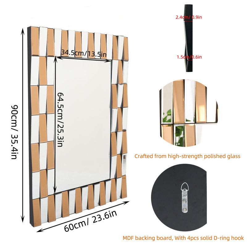 Miroir Ostin, H 35,5 po x l 24 po