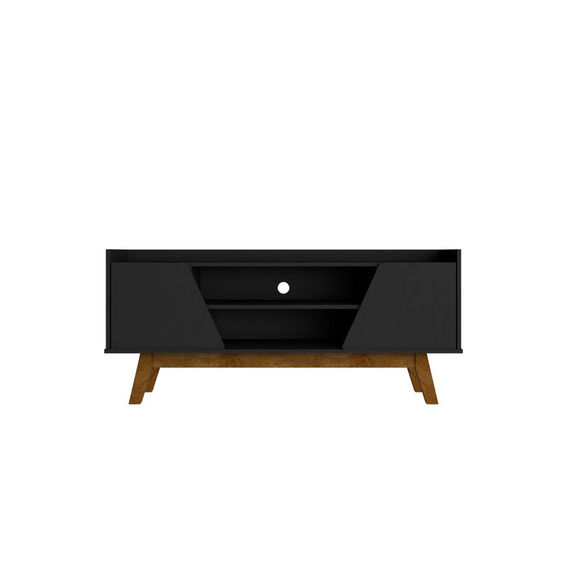 Marcus 53.14'' W One-Piece Storage Credenza, Matte Black