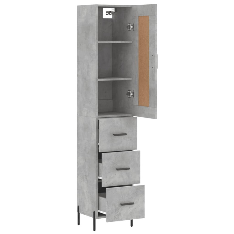 Minnetta 34.5cm Sideboard, Concrete Grey