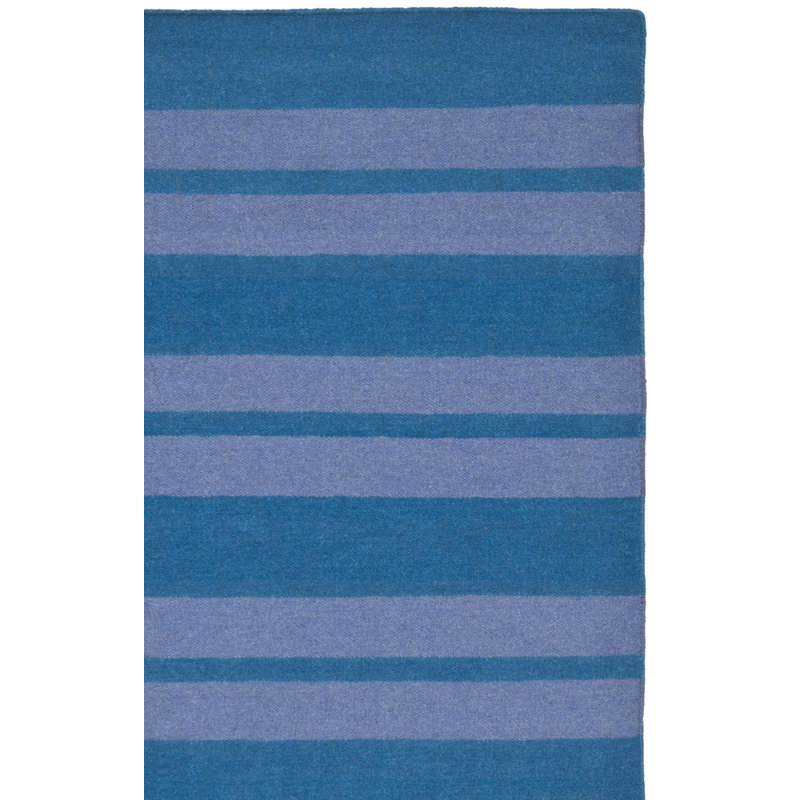 Tapis à chevrons en laine tissé à la main Titan, Rectangle 3 pi x 5 pi