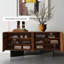 Buffet rétro en bois manufacturé brun-noisette-81997490