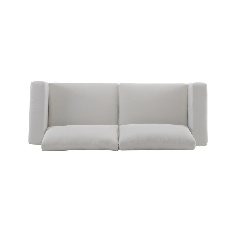 Canapé moderne à accoudoirs carrés, Beige