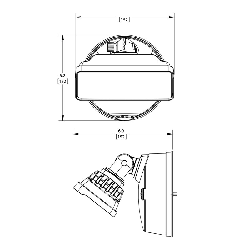 Projecteur d'extérieur de sécurité à DEL Lumen
