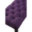 Banc de salle à manger mauve avec revêtement en tissu - structure en bois massif et finition noire: l 48 po x P 16 po H 19,5 po