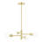 Jeffries 4 - Light Steel Dimmable Modern Linear Chandelier-144215124