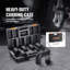 Impact Sockets Set 8pcs 6-Point 2.5 cm Drive Bit Ratchet Tool Kit Case