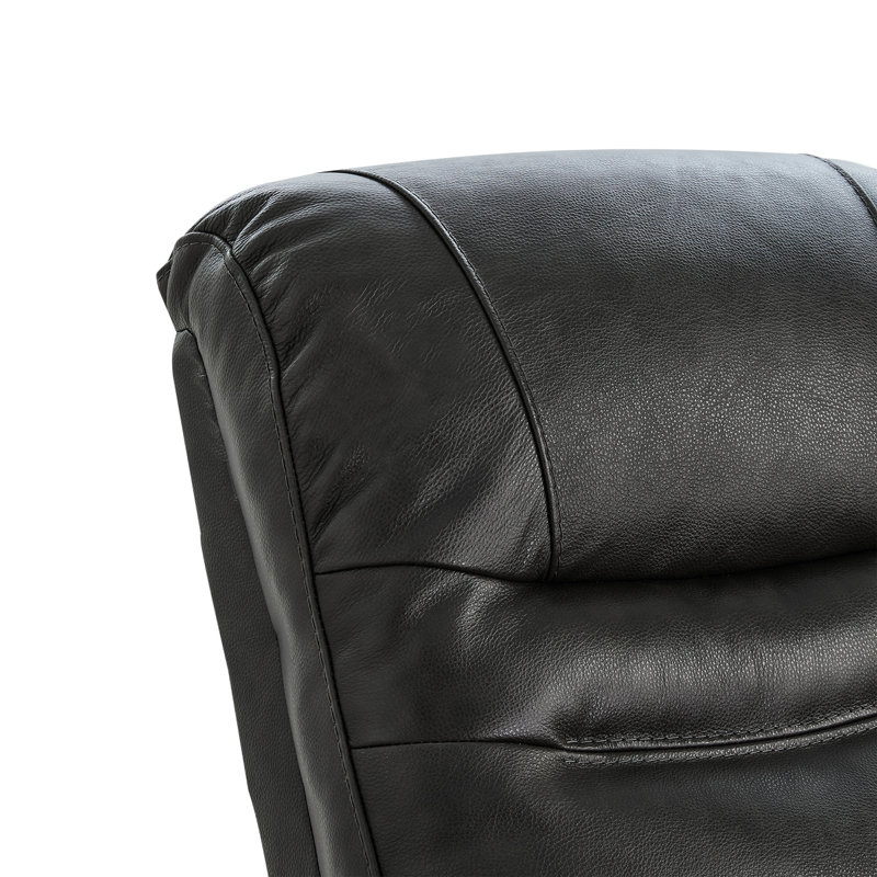 Avin Martina Genuine Leather Swivel Gliding Power Recliner(Set of 2), Gray