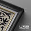 «Black and Beige Organic Shapes Abstract», reproduction d'art sur papier encadrée-370755599-370755584