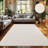 Modern Area Rug with Oriental Mandala Pattern in Cream-381529191