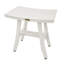Banc de douche ou banc d'extérieur en teck curviligne Ripley-2088721575-2088721574