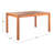 Upper Shockerwick Rectangular Eucalyptus Outdoor Dining Table , 59.1'' in. W 35.43'' in. D