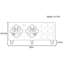Retro Sideboard with Dual  Doors and Three Drawers-111117352