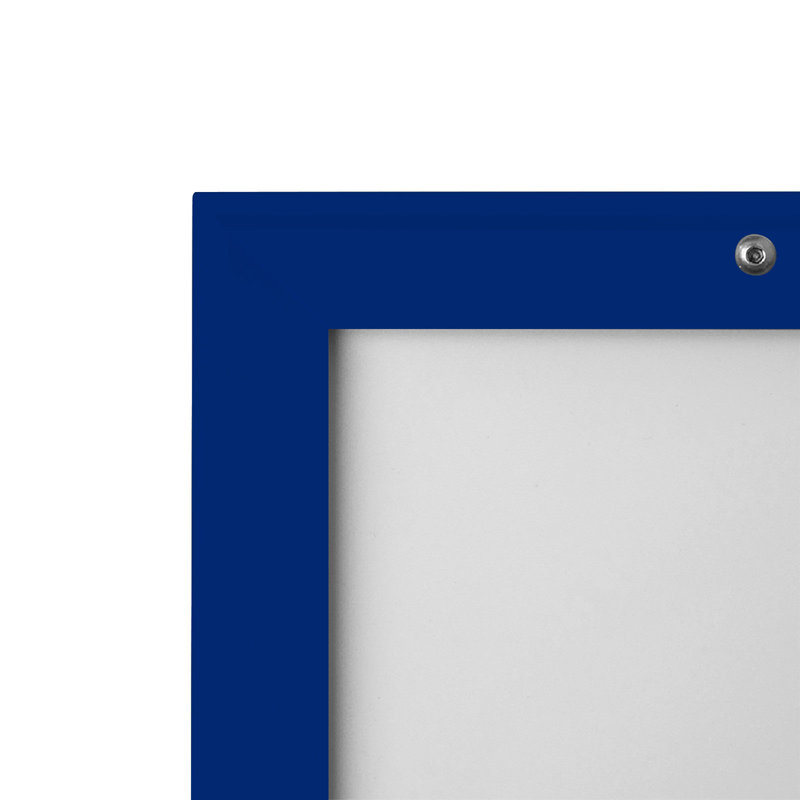 Cadre photo simple en métal, Bleu, 24 po x 36 po