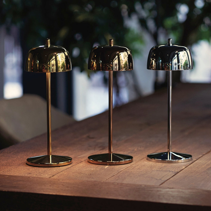 Theta Pro Table Lamp, Polished Chrome