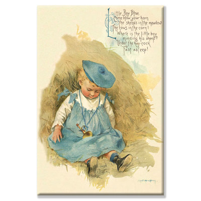 « little garçon blue » par maud humphrey, affiche rétro sur toile tendue