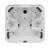 Luxury Spas 240 Volt Acrylic Square Standard (Hardwired) Hot Tub in Gray