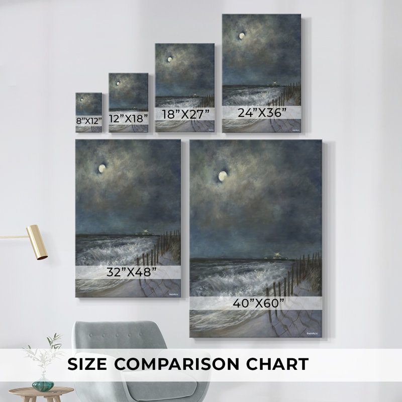 The Beach Fence I -Gallery Wrapped Cavas, 18" H x 12" W