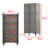 4-Shelf Glass Door Display Case Curio Cabinet With LED Lights