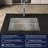 Stainless Steel Kitchen Sink, 30?X19? Drop In Single Bowl, Undermount Handmade Sink In Brushed Nickel, With US Standard Drain And Hook