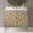 Labyrinth 36'' Single Bathroom Vanity with Marble Top
