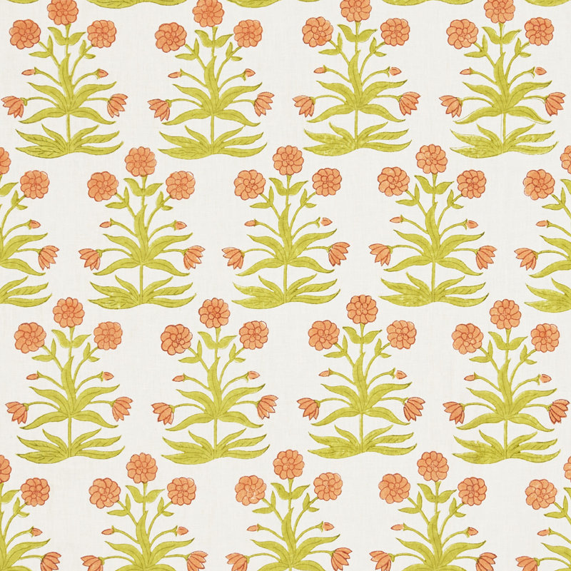Tissu en lin à 100 %, Vert pêche pêche