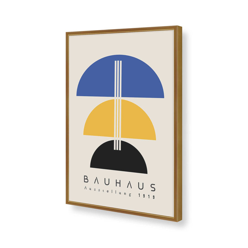 «Balancing Bauhaus», reproduction, H 21,25 po x l 17,25 po, Or poli