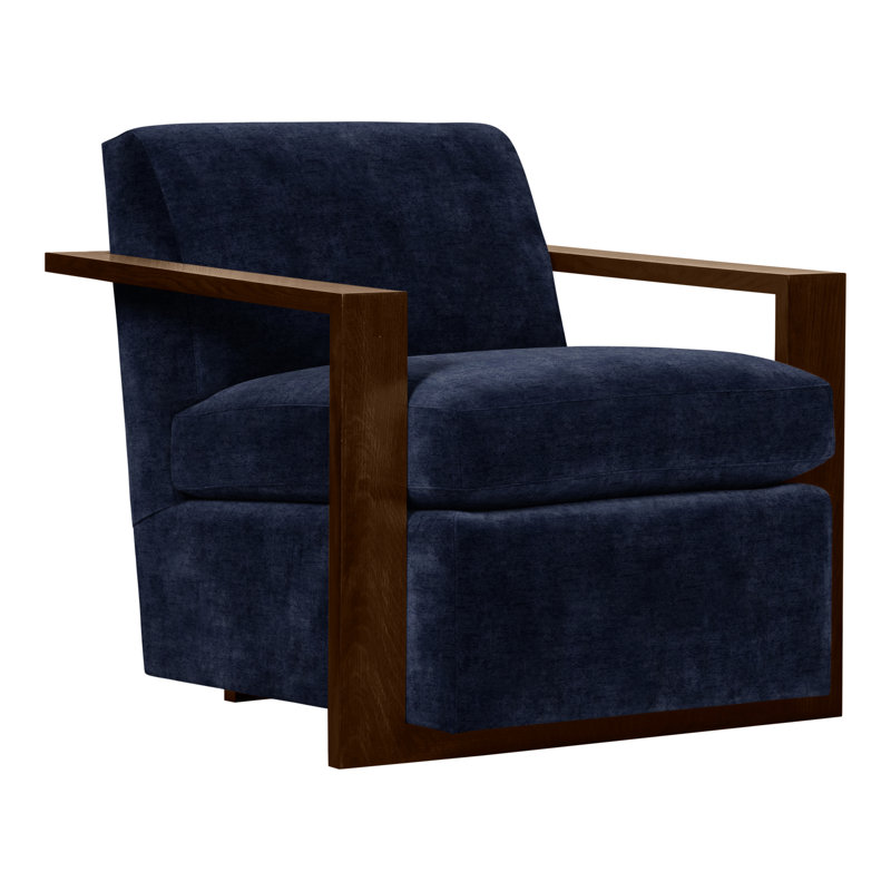 Thom Filicia Home 32" Wide Upholstered Armchair, Wrenn, Nadia Eclipse