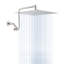 12" Shower Head, Enhances Bathroom Decoration Rainfall Head With Strong And Stable Arm, Secure