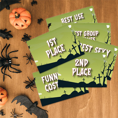 Paper Halloween Thank You Cards