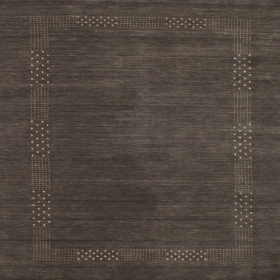 Tapis contemporain gris foncé