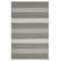 Liara Hand Woven Wool/Cotton Striped Rug in Gray/Black
