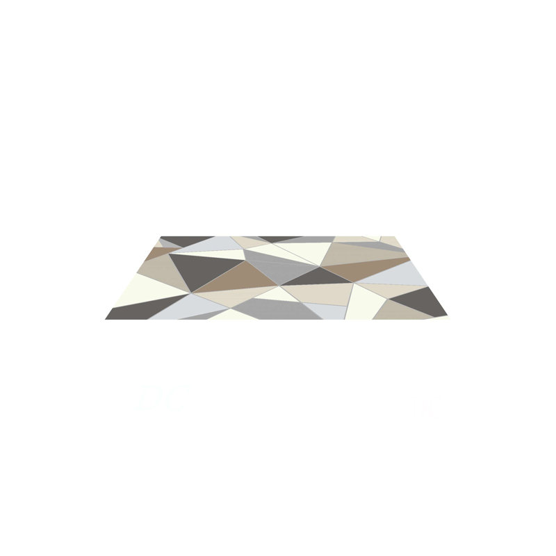 Large Area Rug 5 X 7 Ft Anti-Skid Tear-Resistant Floor Mat Modern Charcoal