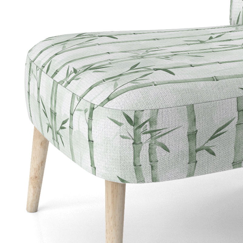 Chaise rembourrée en velours Country Farmhouse, Chaise d'appoint sans accoudoirs