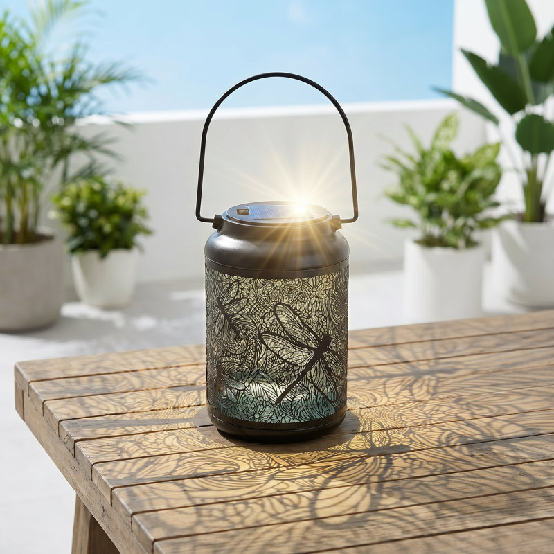 Dragonfly Shadow Projection Solar Hanging Lantern
