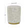 Mother of Pearl Shell Side End Accent Table with Gold Base
