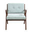 Fauteuil d'appoint de style Mid-Century moderne, 30 po avec assise souple, structure en bois massif et accoudoirs inclinés, pour le salon, la chambre à coucher, le bureau, le revêtement, le rembourrage moelleux