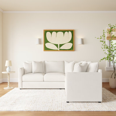 Cecelia 95" Wide Corner Sectional by Wayfair Custom Upholstery